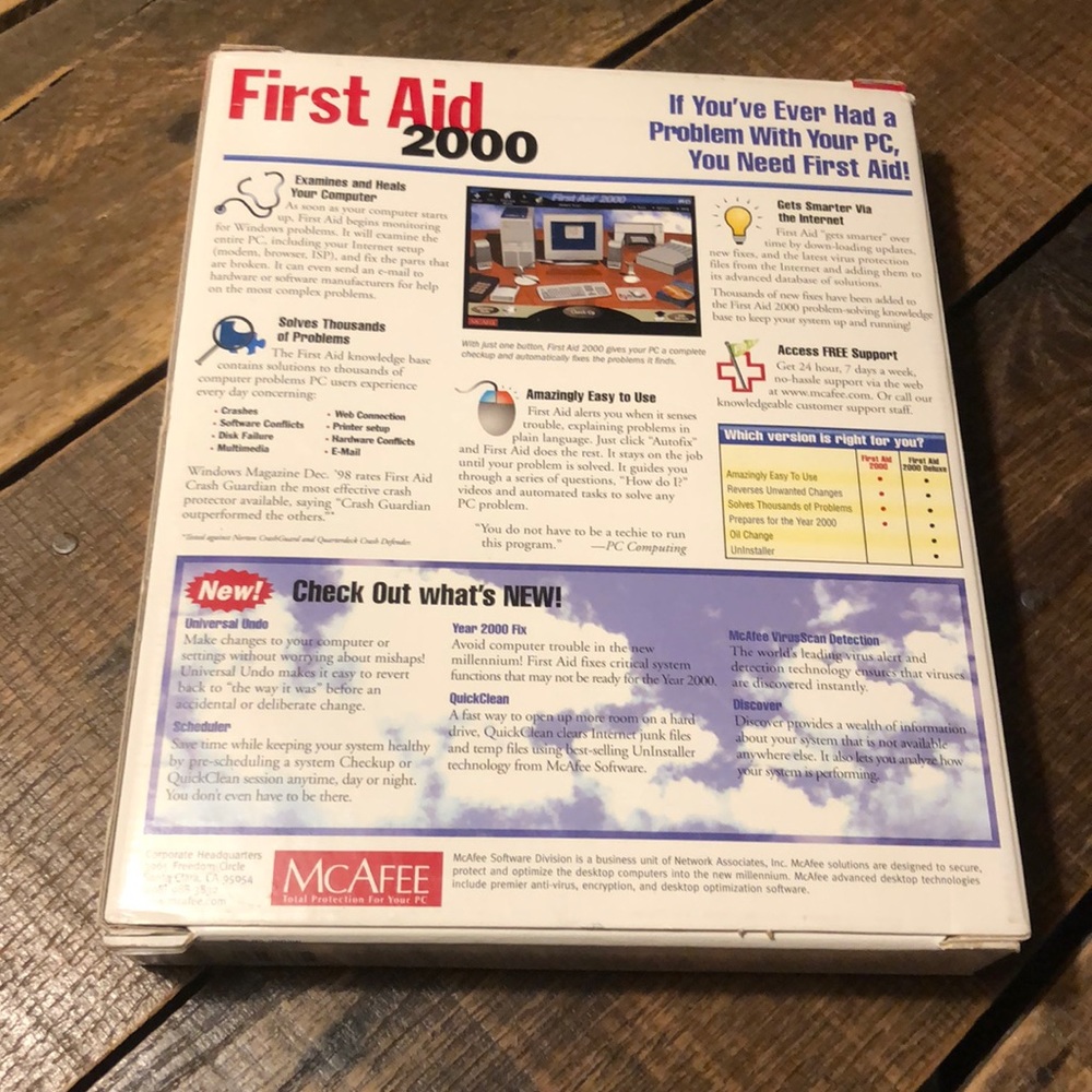 SOLD ON MERC McAfee First Aid 2000 CD ROM - Picture 2 of 7